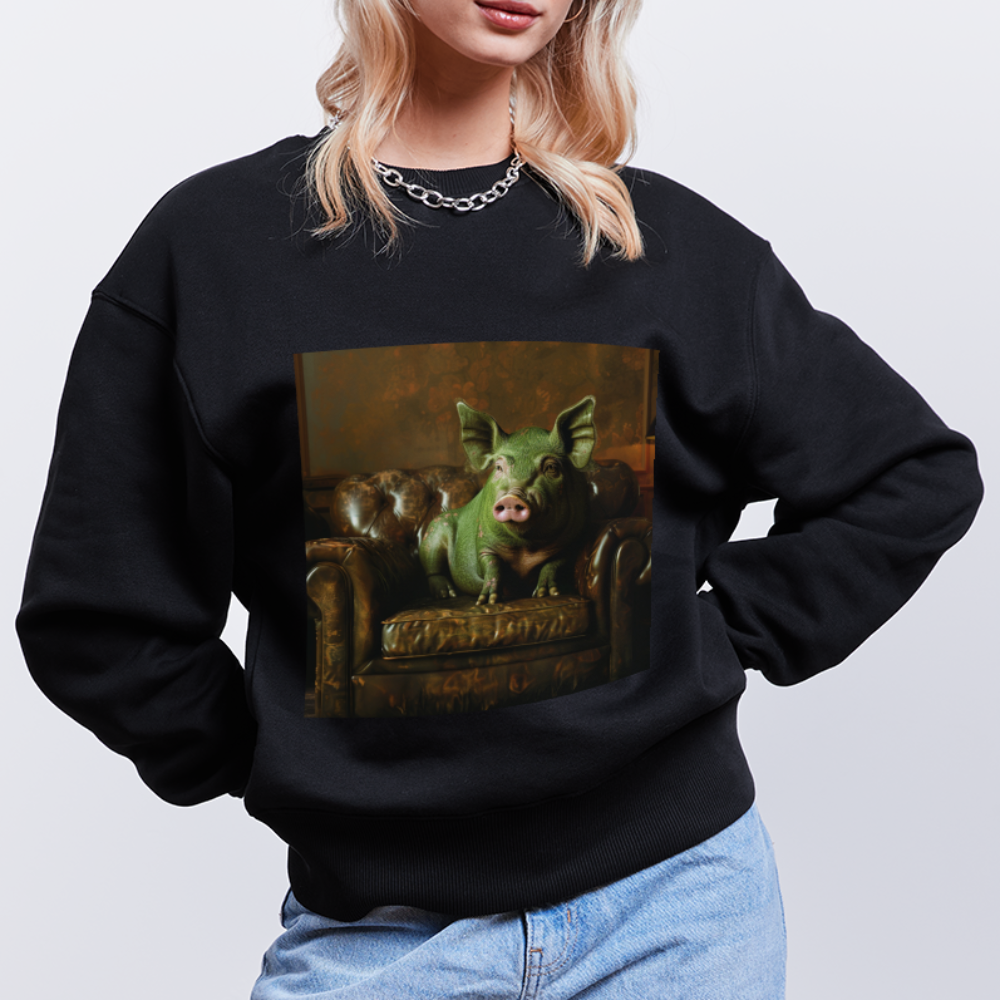 Grön Elegans, Ekologisk oversizetröja RADDER unisex från Stanley/Stella - svart