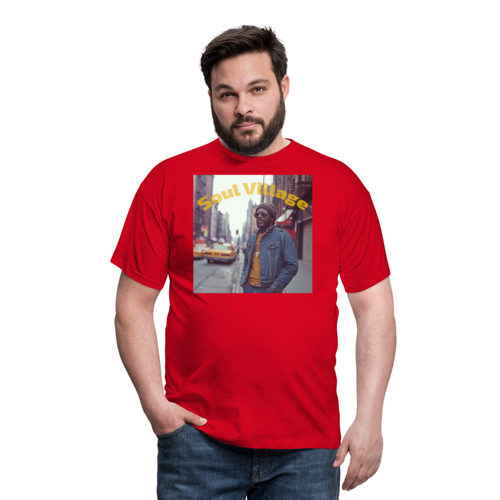 Soul Village, T-shirt herr - röd