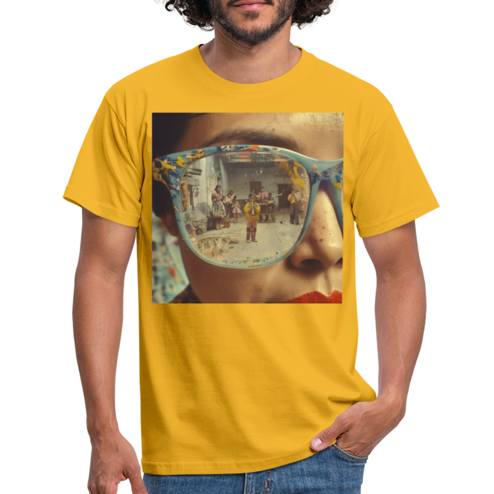 Reflektioner av Anderna, T-shirt herr - gul
