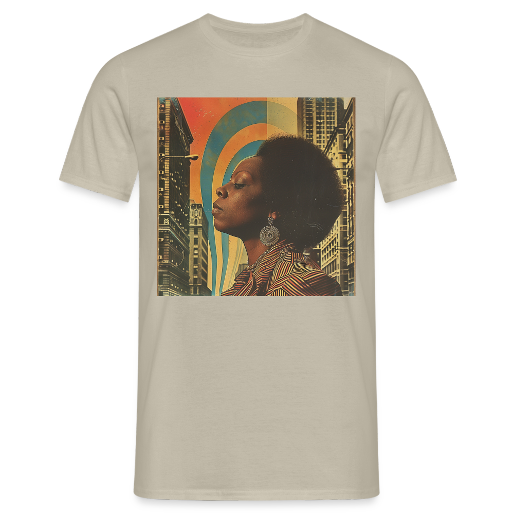 Jazz in the Moonlight, T-shirt herr - sandbeige