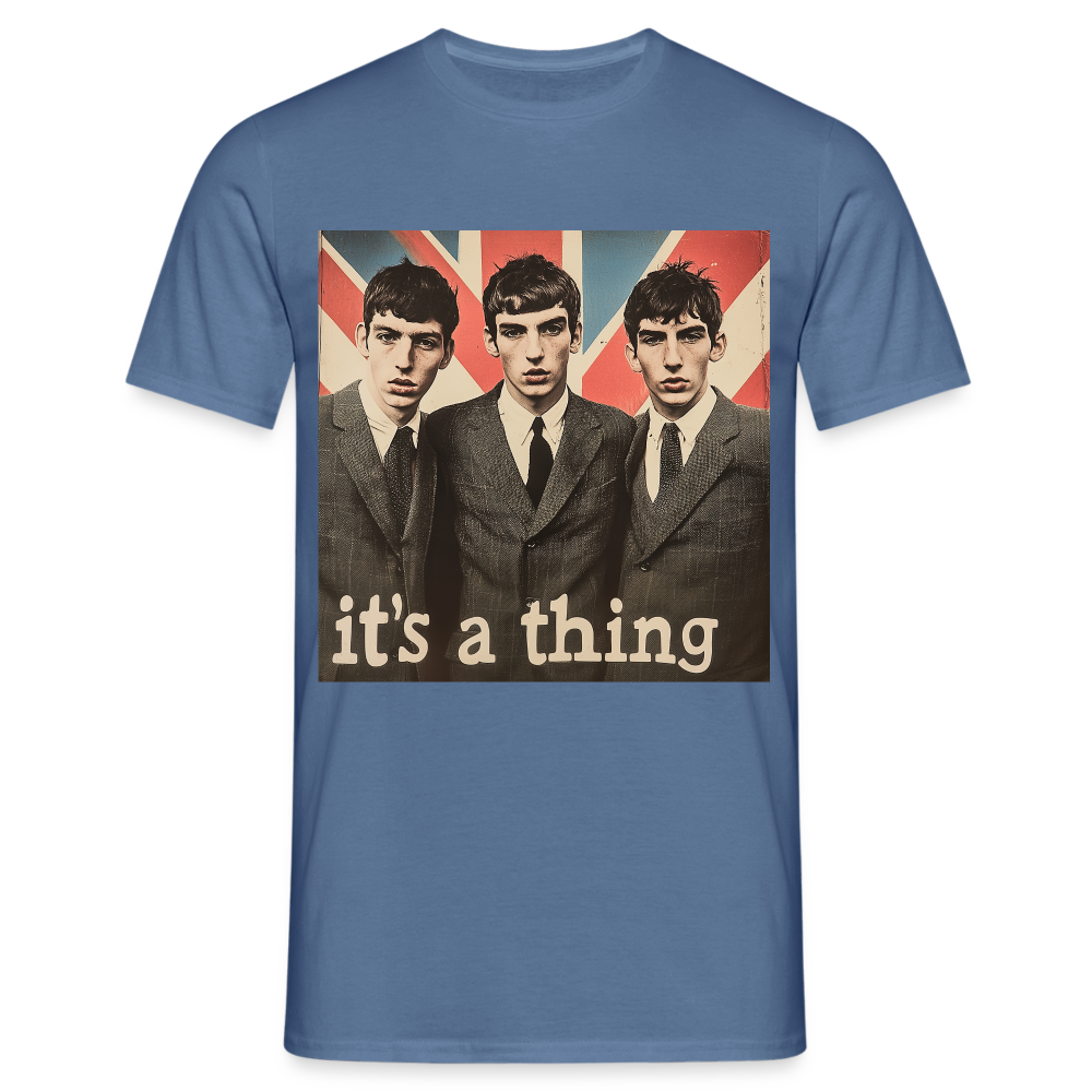 British, Bold & Unapologetic, T-shirt herr - duvblå