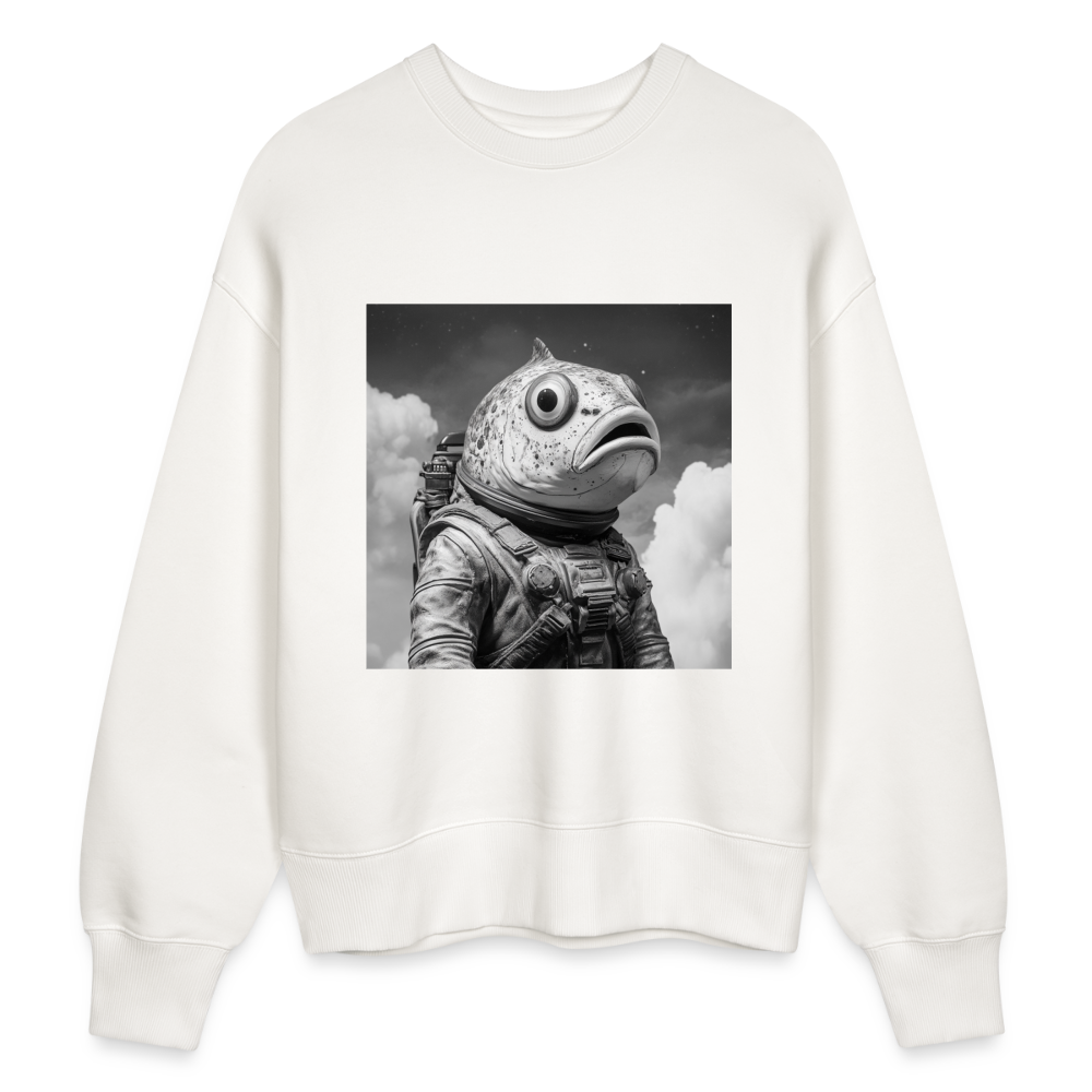 En ensam simtur i universum, Ekologisk oversizetröja RADDER unisex från Stanley/Stella - OFF WHITE