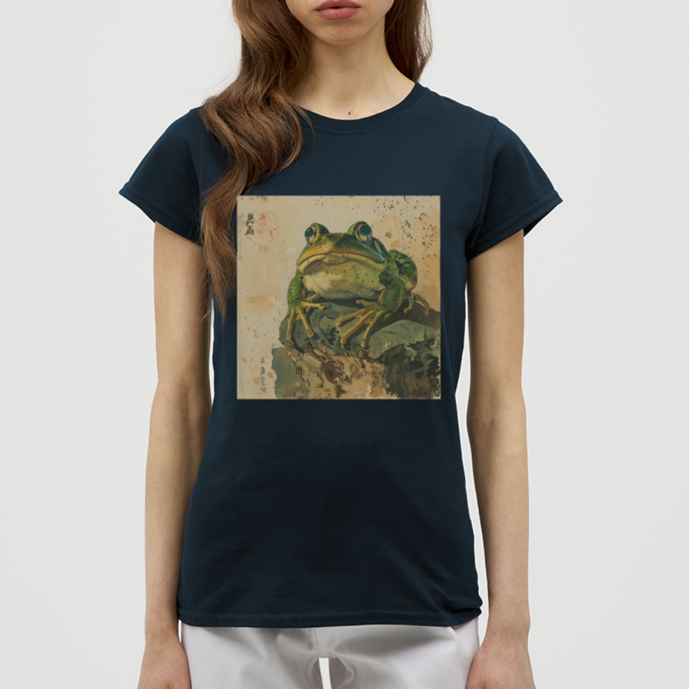 Grodan i Skymningen, T-shirt dam - marinblå