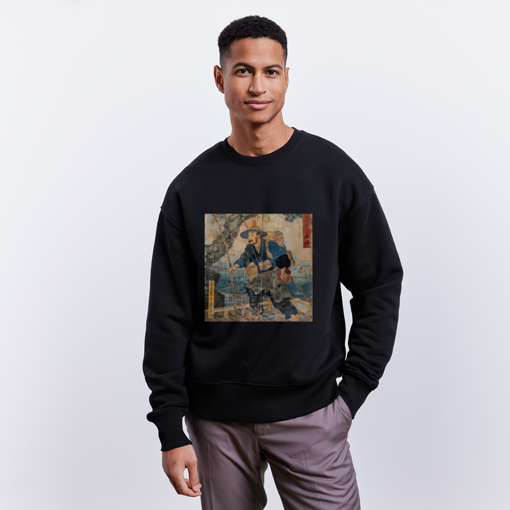 Fiskaren som bytte karriär, Ekologisk oversizetröja RADDER unisex från Stanley/Stella - svart