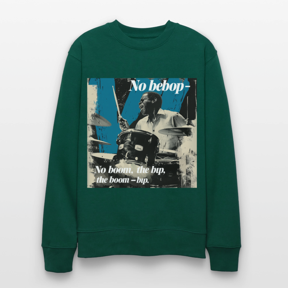 Push It Bebop, Ekologisk sweatshirt CHANGER unisex från Stanley/Stella - skogsgrön