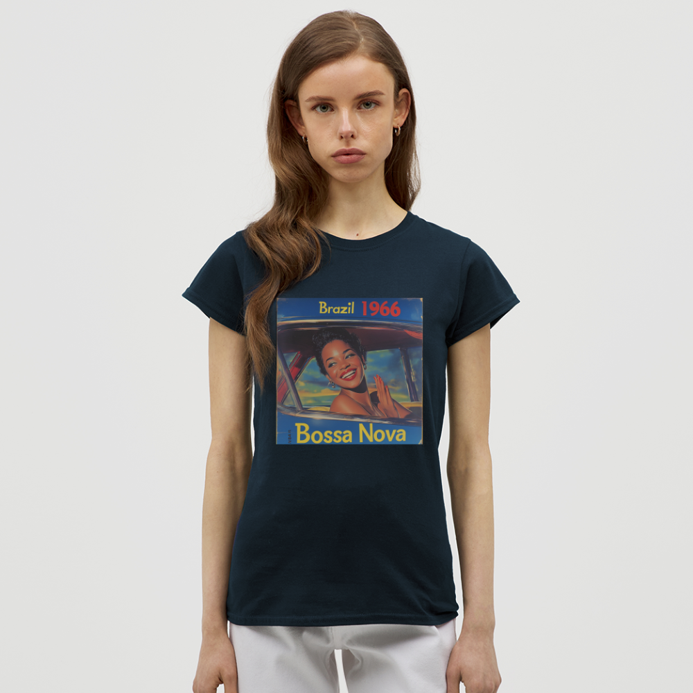 Isabela Costa, brazil 1966, T-shirt dam - marinblå