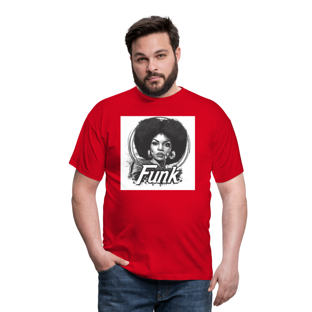 Funk Queen: Power in Motion, T-shirt herr - röd