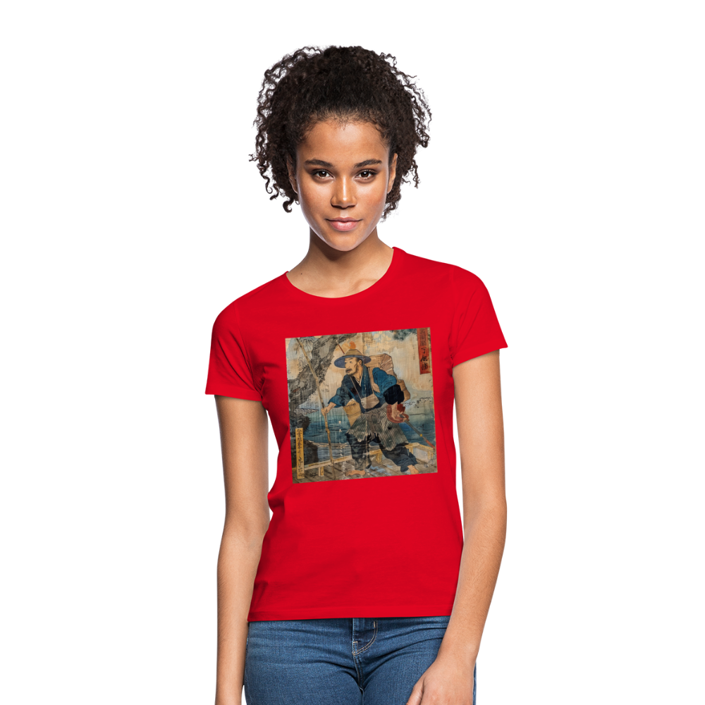 Fiskaren som bytte karriär, T-shirt dam - röd