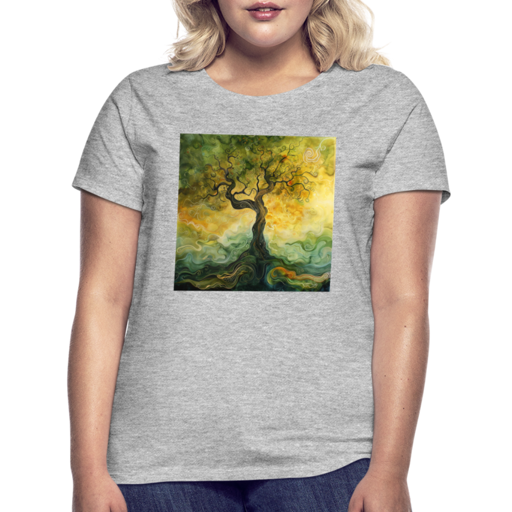 Trädets visdom, T-shirt dam - gråmelerad