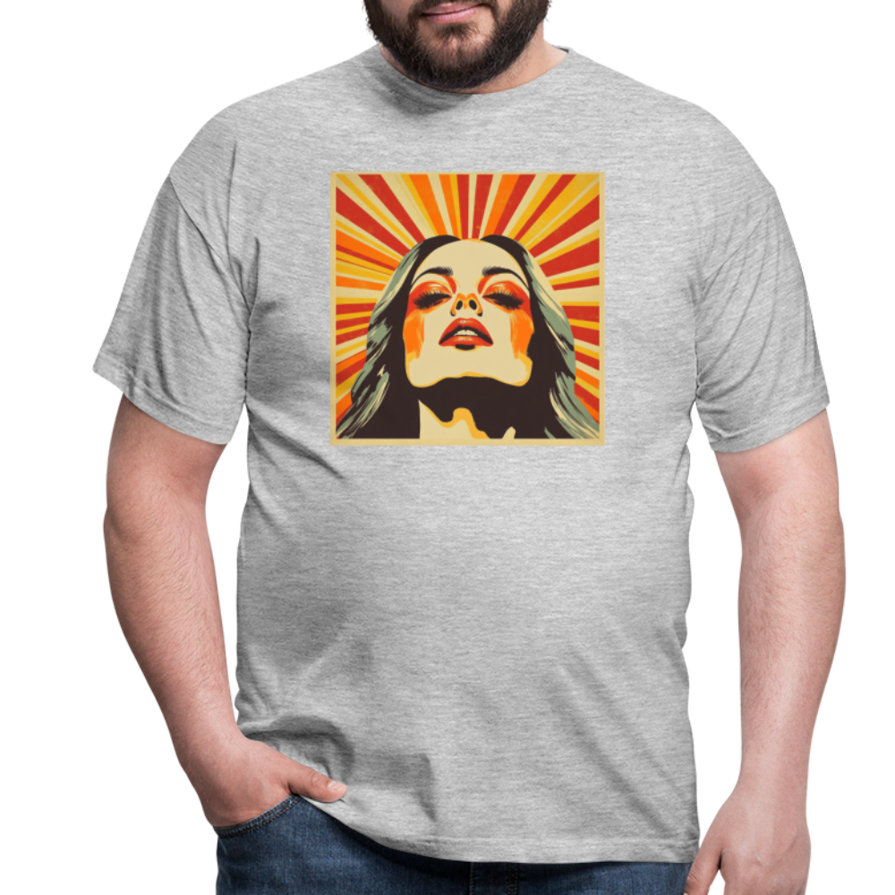 Dagens Första Strålar, T-shirt herr - gråmelerad