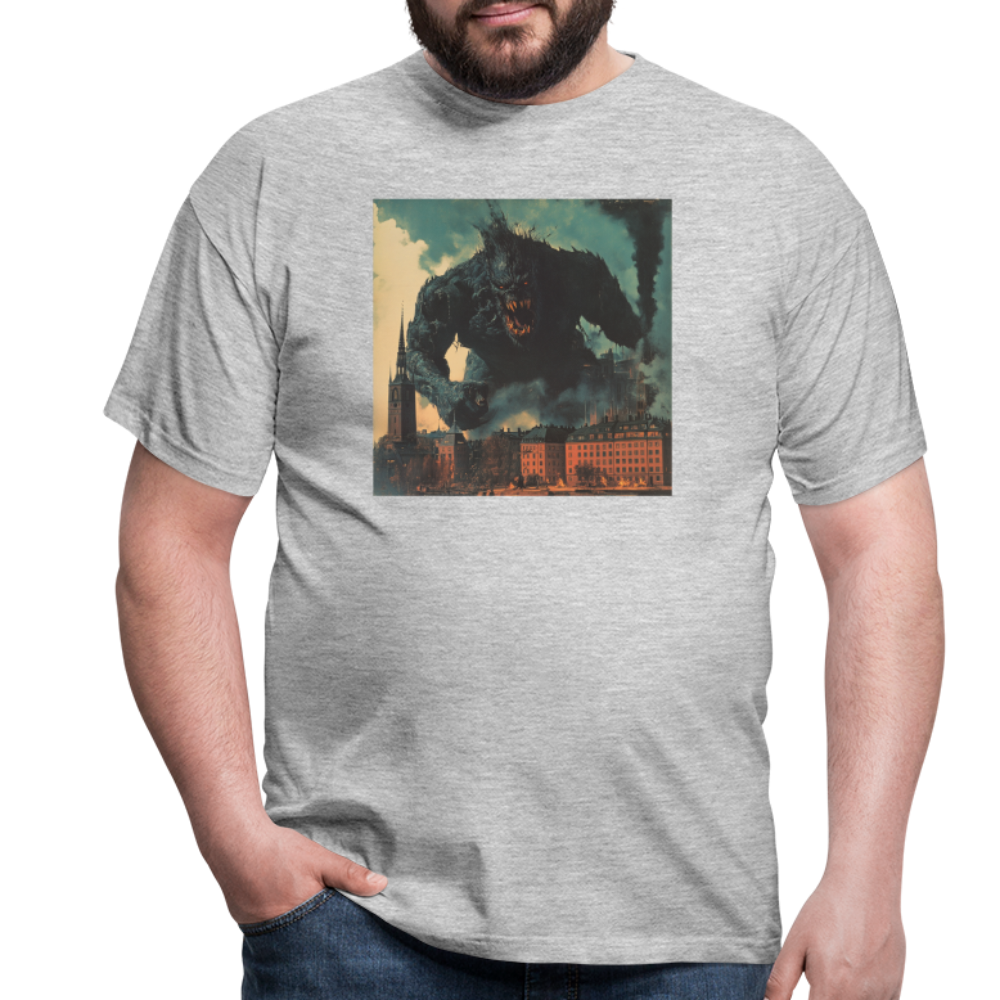 Helvetesstorm över Staden, T-shirt herr - gråmelerad