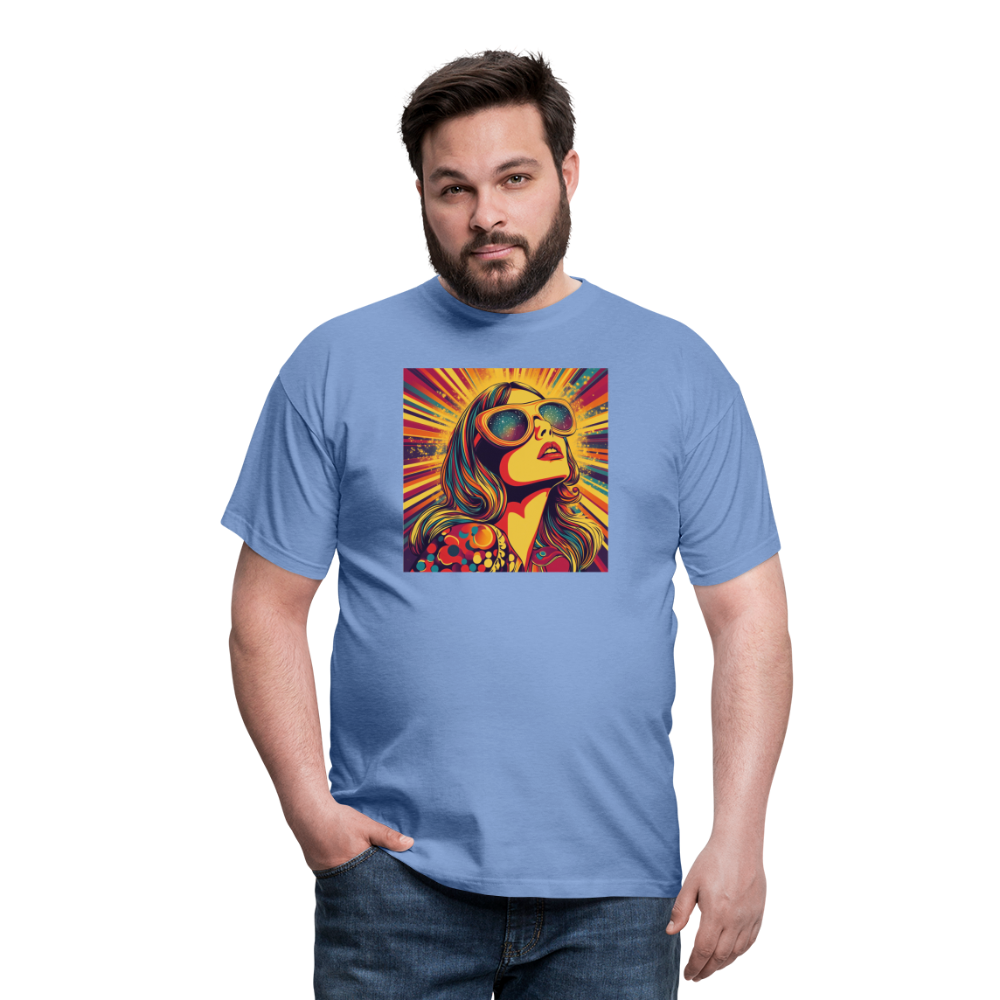 Disco Fever, T-shirt herr - carolina blue