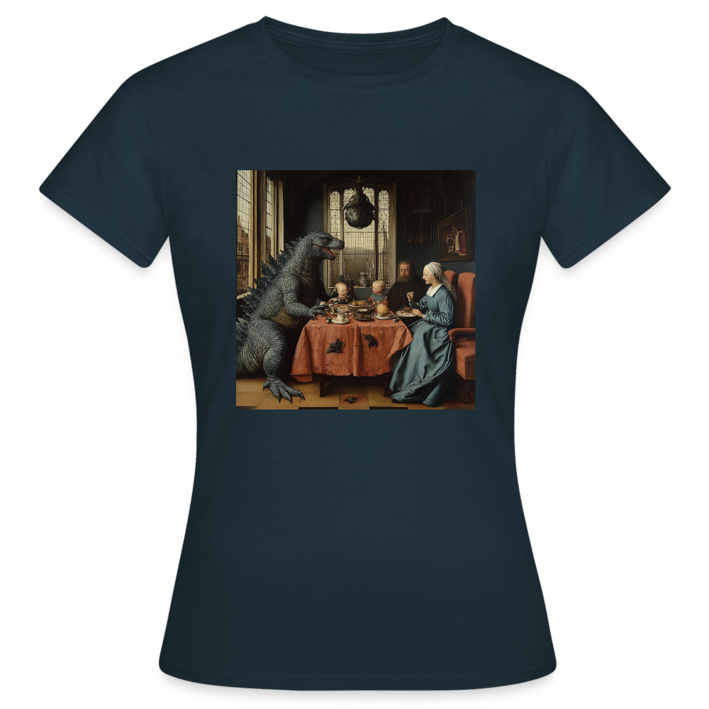 Familjens Fest med Gäst, T-shirt dam - marinblå