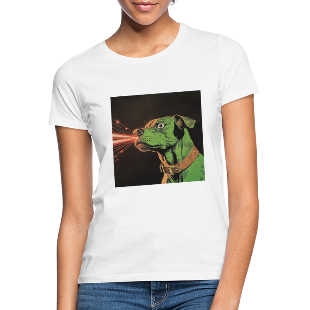 Strålhunden, T-shirt dam - vit