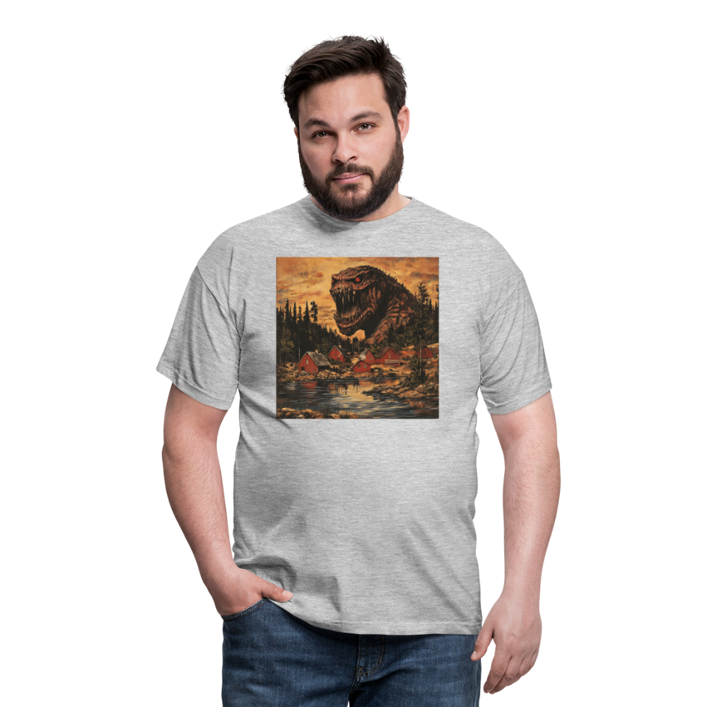 När Draken Vaknade vid Siljan, T-shirt herr - gråmelerad