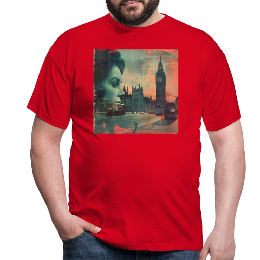 The Beat of London, T-shirt herr - röd