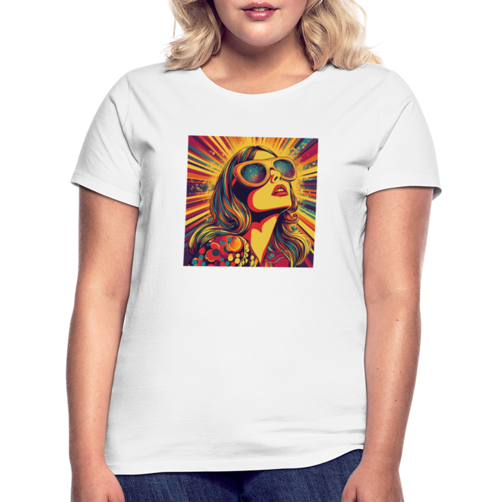 Disco Fever, T-shirt dam - vit