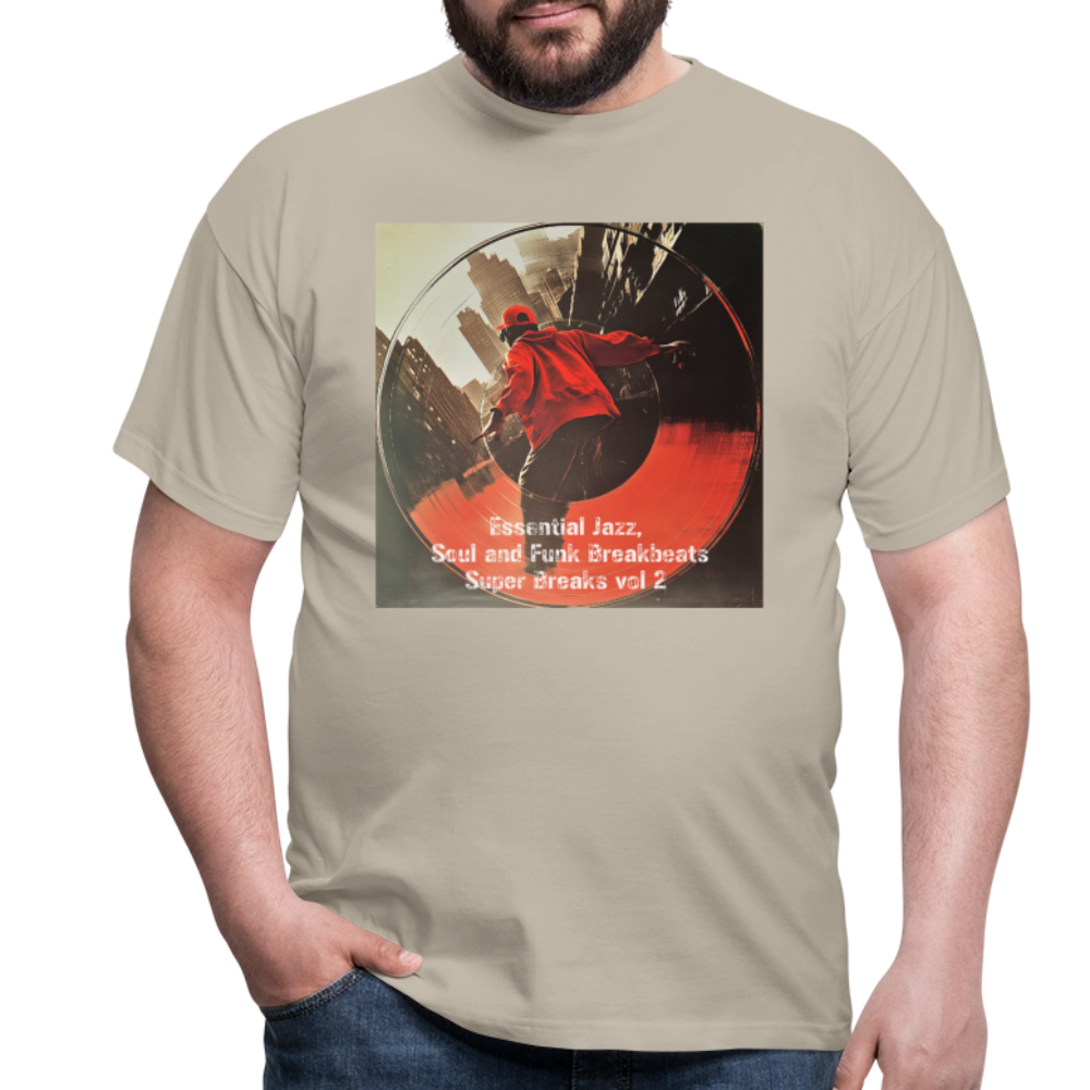 Super Breaks vol 2, T-shirt herr - sandbeige