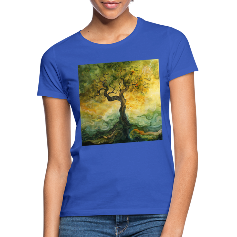 Trädets visdom, T-shirt dam - royalblå