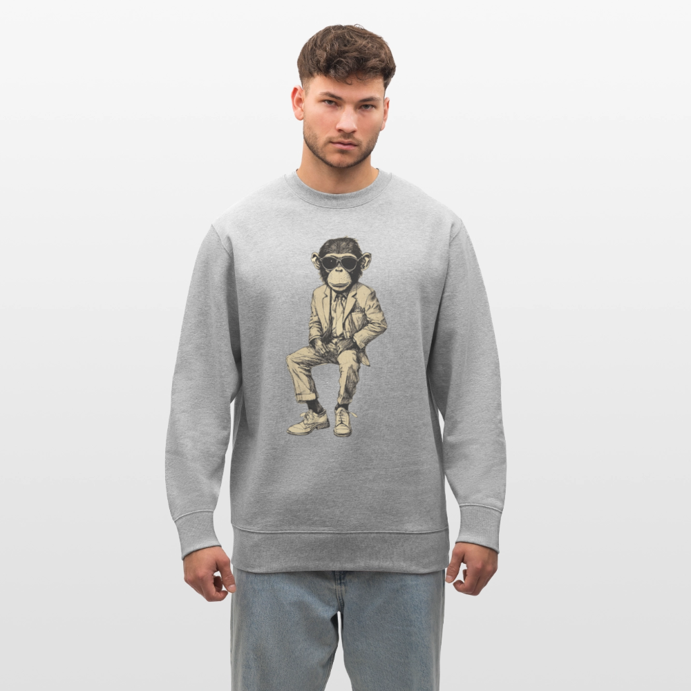 Mod Monkey, Ekologisk sweatshirt CHANGER unisex från Stanley/Stella - gråmelerad