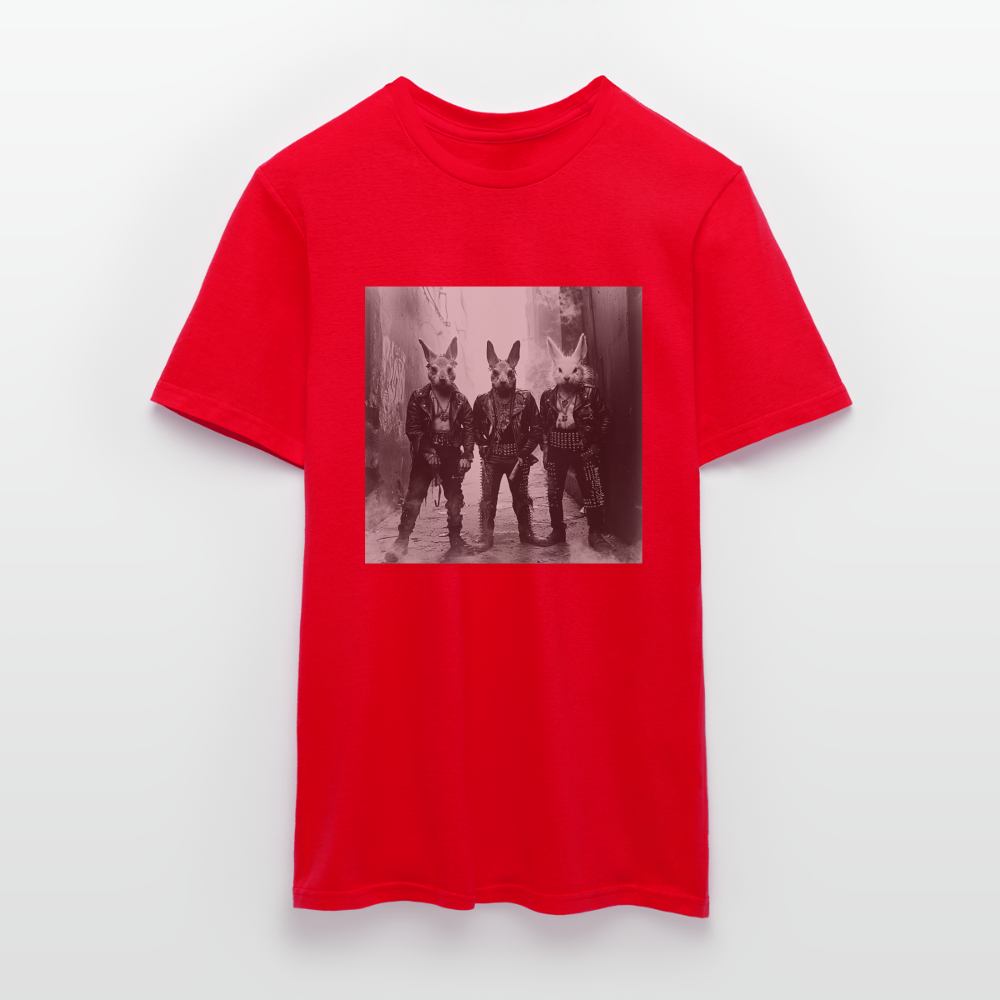 The Hare Raisers, T-shirt herr - röd