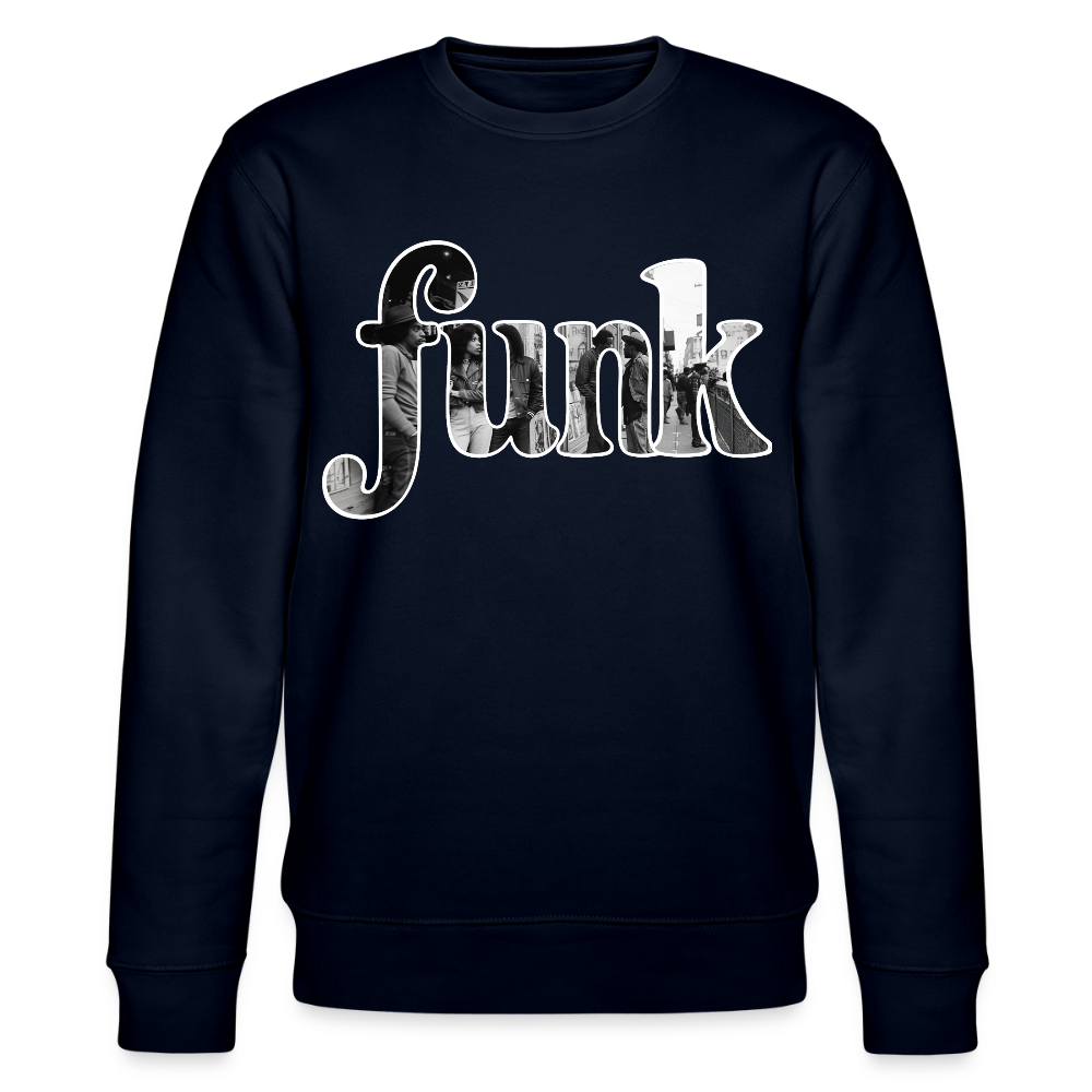 Funk Vibes, Ekologisk sweatshirt CHANGER unisex från Stanley/Stella - marinblått