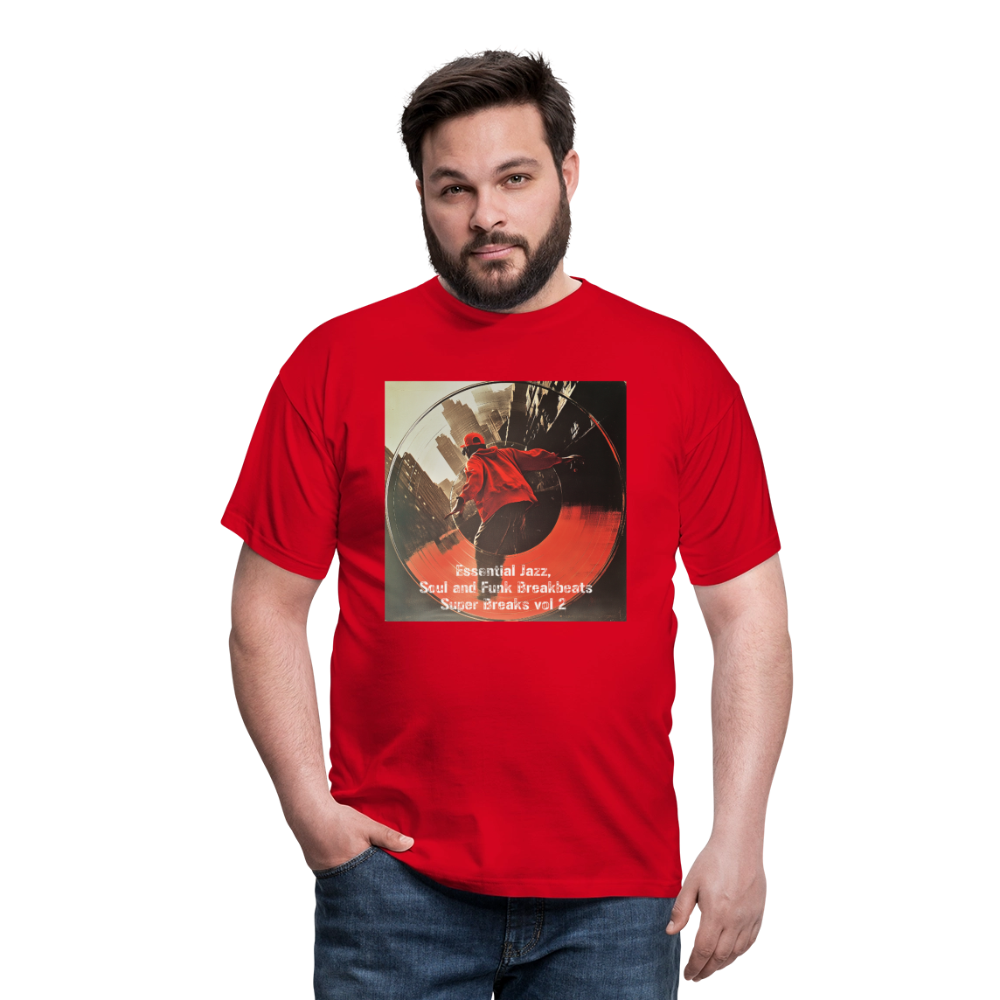 Super Breaks vol 2, T-shirt herr - röd