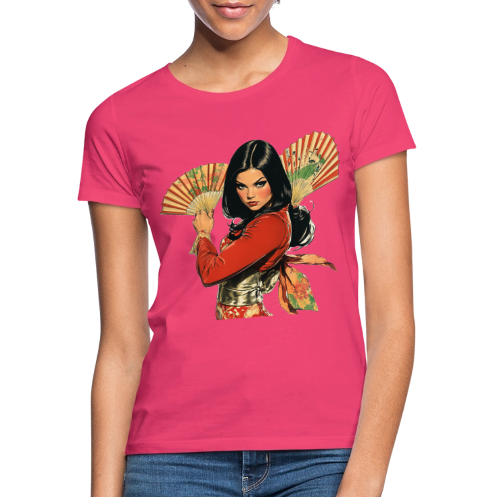 Dansen med Solfjädrar: Vindens krigare, T-shirt dam - azalea