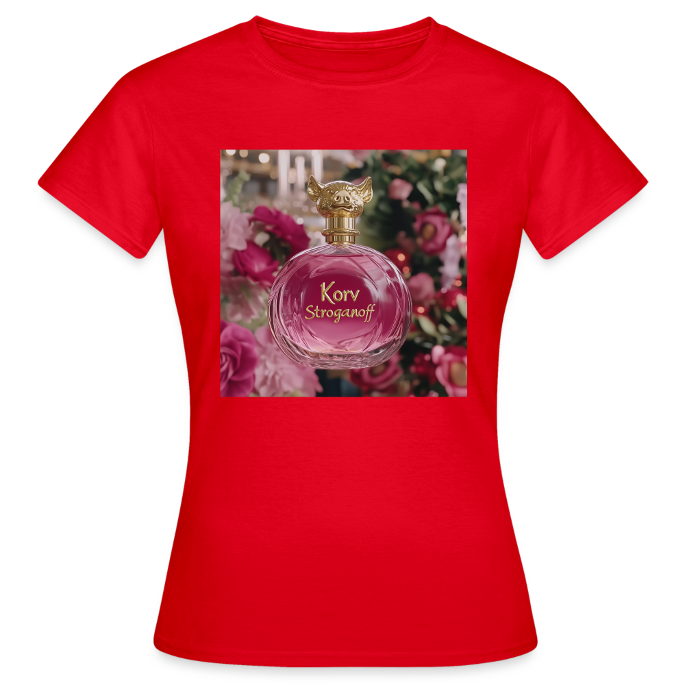 Eau de Toilette, T-shirt dam - röd