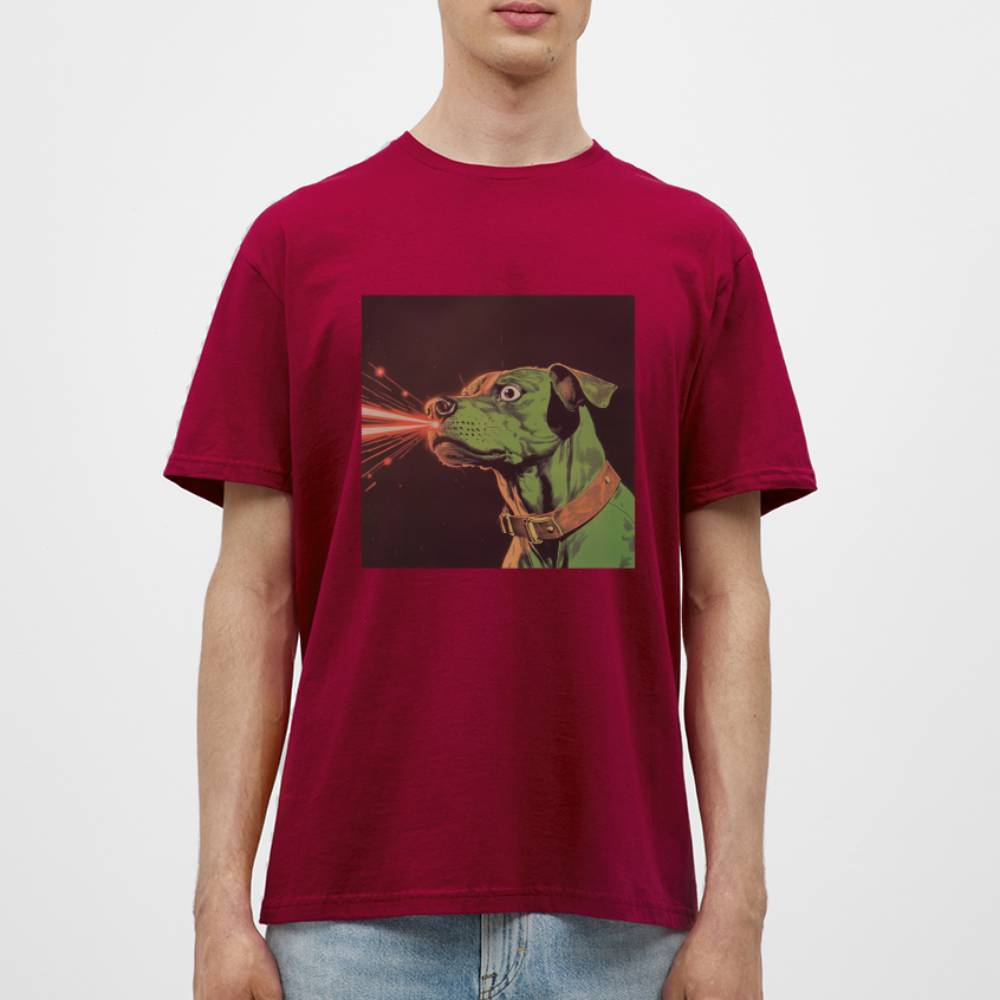 Strålhunden, T-shirt herr - tegelröd