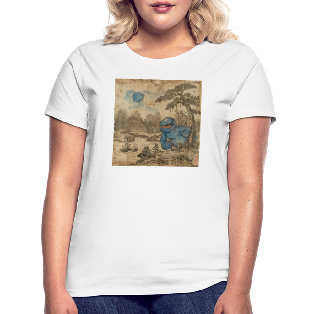 Uramiko vid floden, T-shirt dam - vit