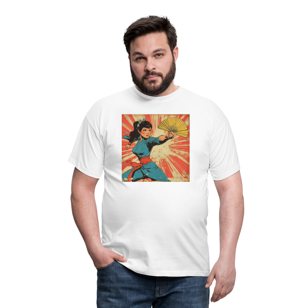 Solfjädern, T-shirt herr - vit