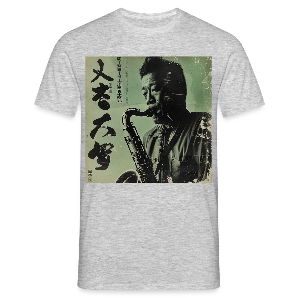 Live Mount Fuji Jazzcafé , T-shirt herr - gråmelerad