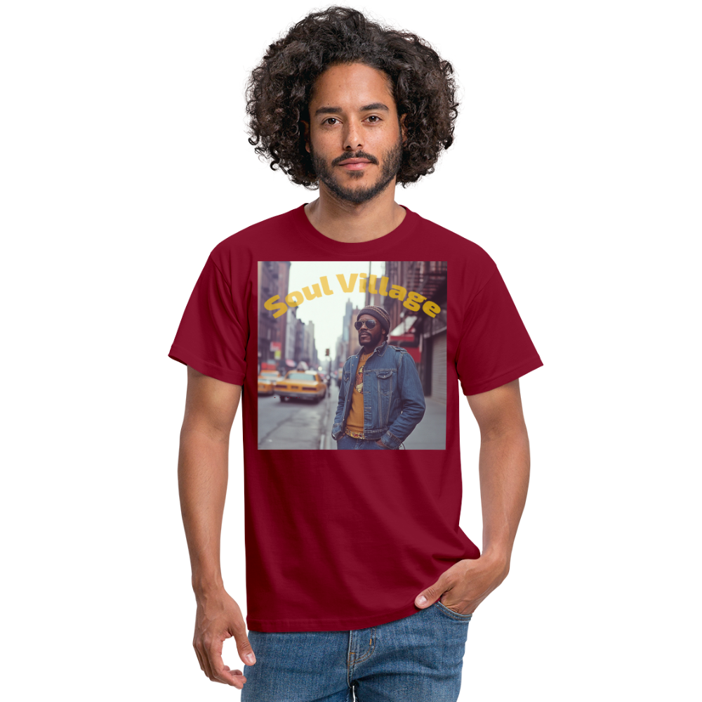 Soul Village, T-shirt herr - tegelröd