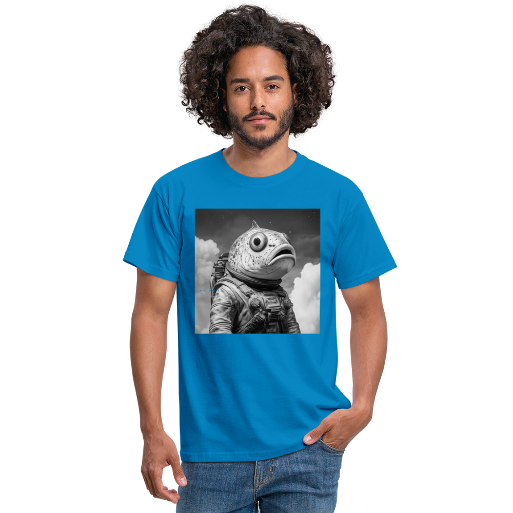 En ensam simtur i universum, T-shirt herr - kungsblå