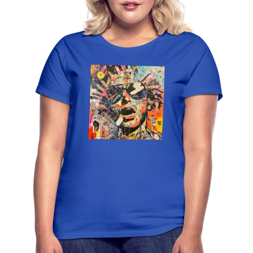 Cosmic Soul Groove, T-shirt dam - royalblå
