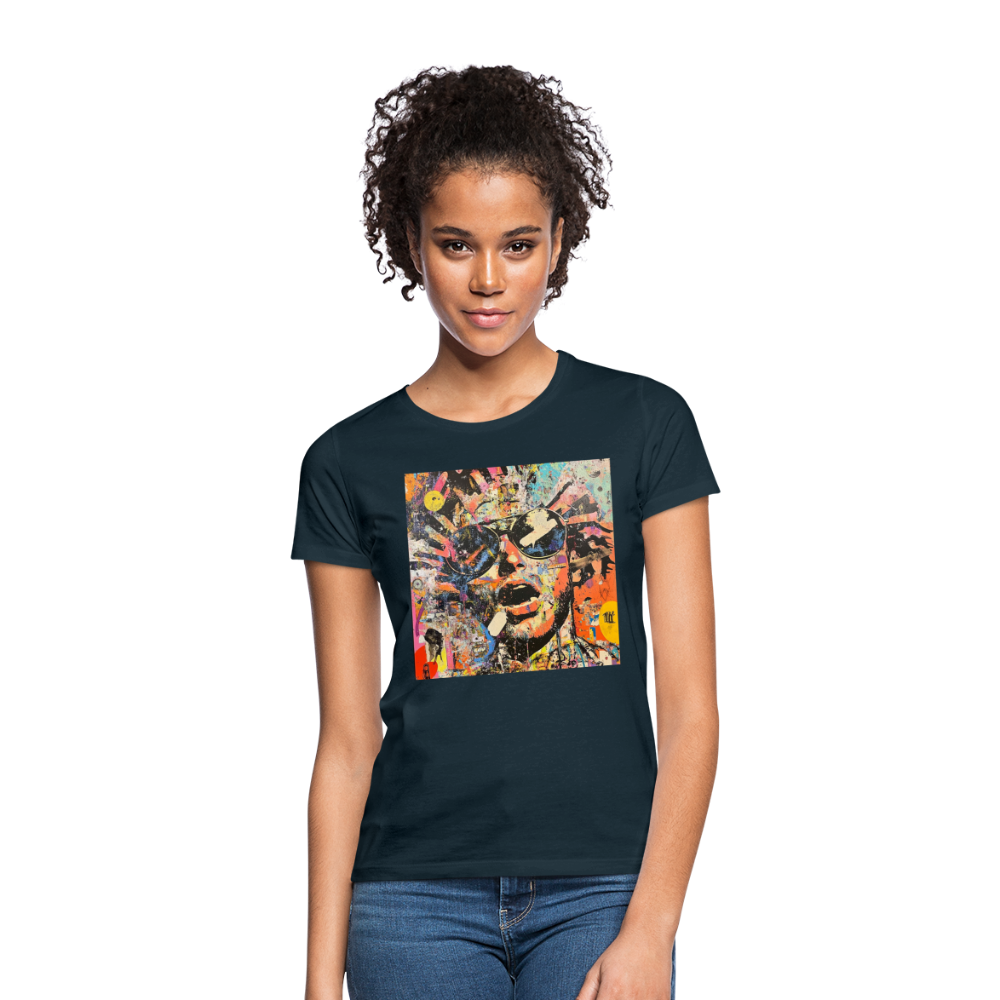 Cosmic Soul Groove, T-shirt dam - marinblå