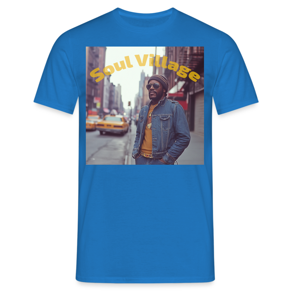 Soul Village, T-shirt herr - kungsblå