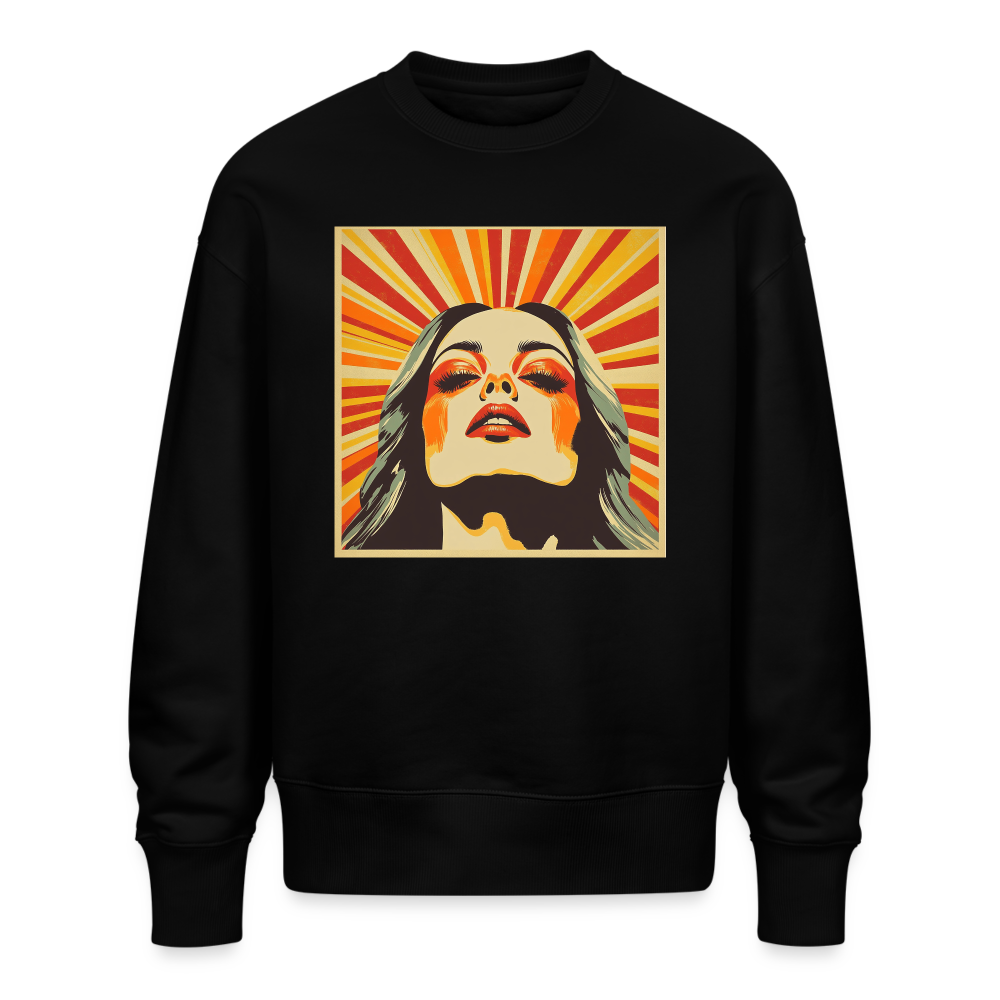 Sun Girl, Ekologisk oversizetröja RADDER unisex från Stanley/Stella - svart