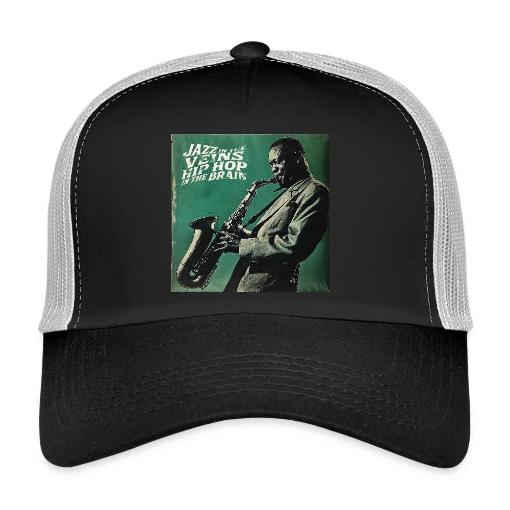 Groove in the Mind, Trucker Cap - svart/stengrå