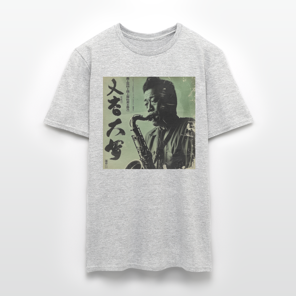 Live Mount Fuji Jazzcafé , T-shirt herr - gråmelerad
