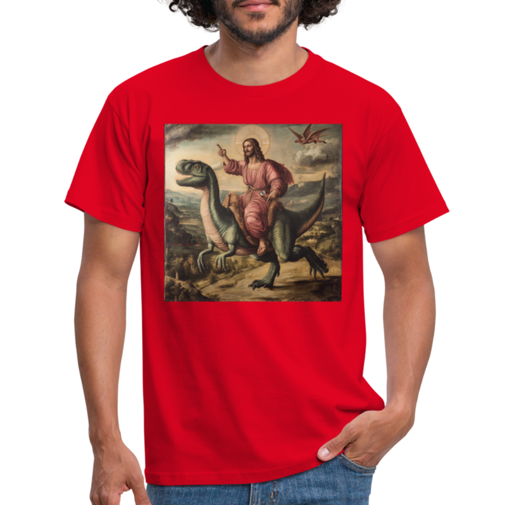Ritten genom Tiden, T-shirt herr - röd