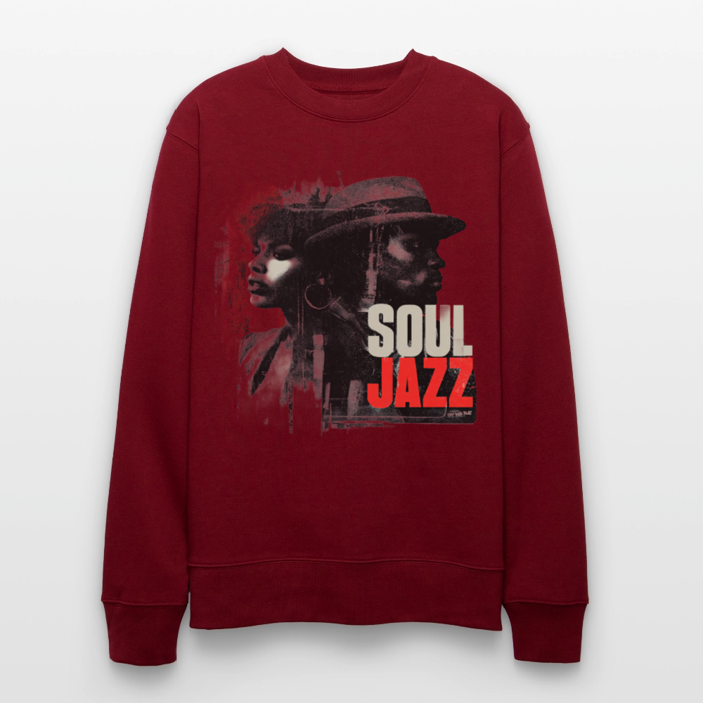 Soul Jazz Experience, Ekologisk sweatshirt CHANGER unisex från Stanley/Stella - vinröd