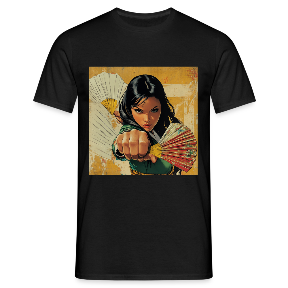 Blå Lotus, T-shirt herr - svart