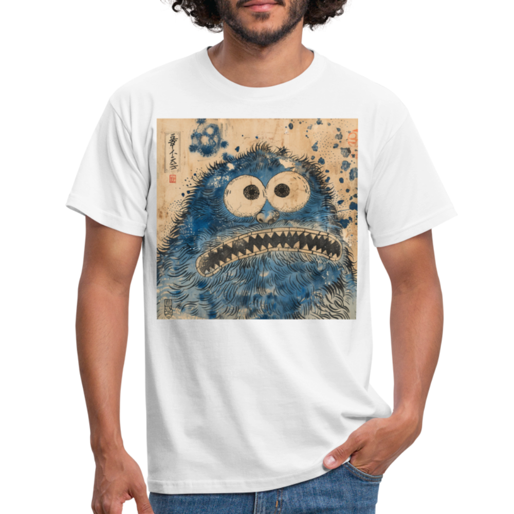 Uramiko ramlar i floden, T-shirt herr - vit