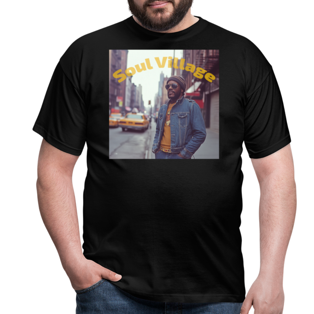 Soul Village, T-shirt herr - svart