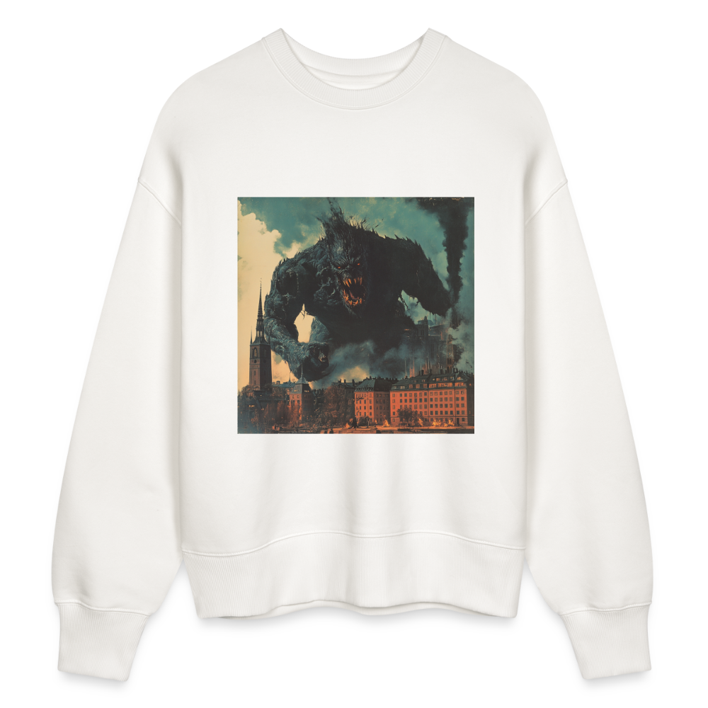 Helvetesstorm över Staden, Ekologisk oversizetröja RADDER unisex från Stanley/Stella - OFF WHITE