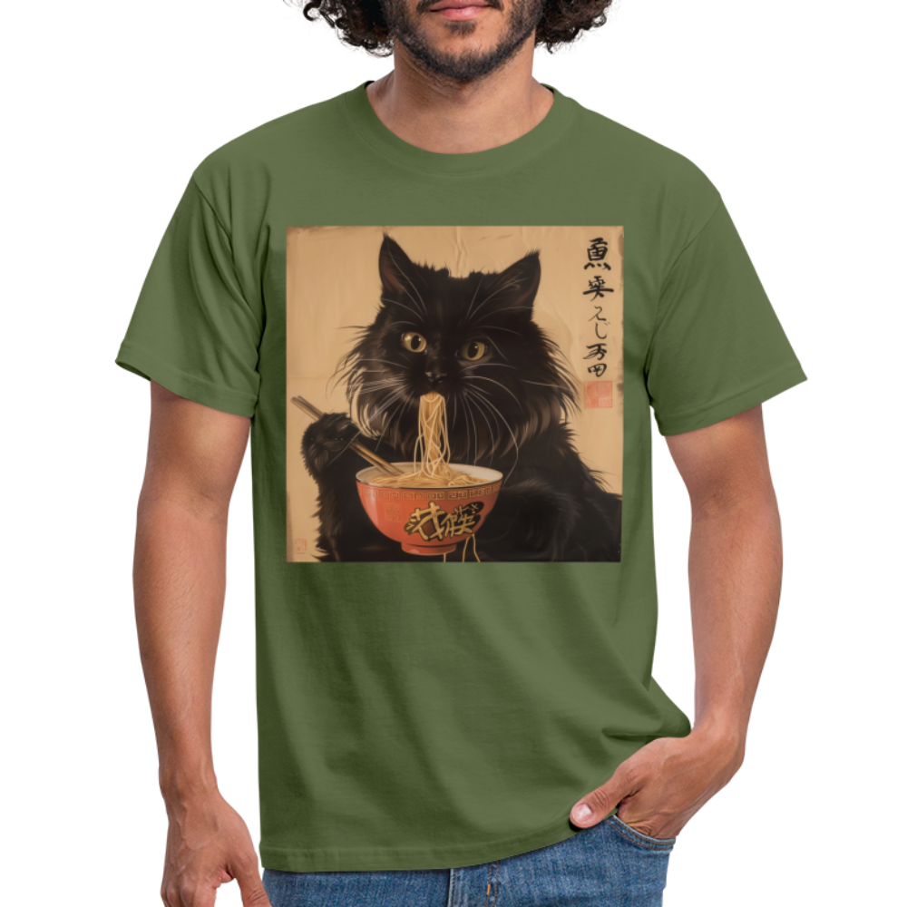 Kejsarens Katt och Ramens Hemlighet, T-shirt herr - Militärgrön