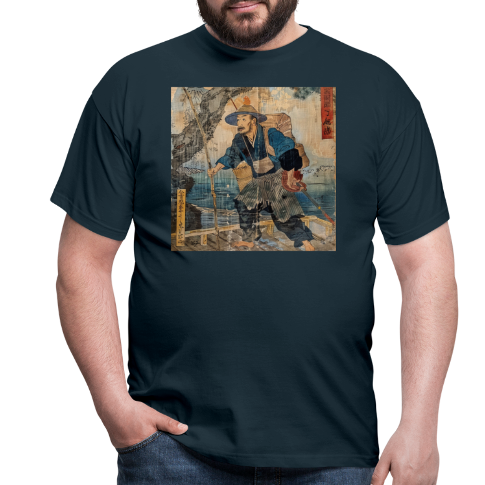 Fiskaren som bytte karriär, T-shirt herr - marinblå