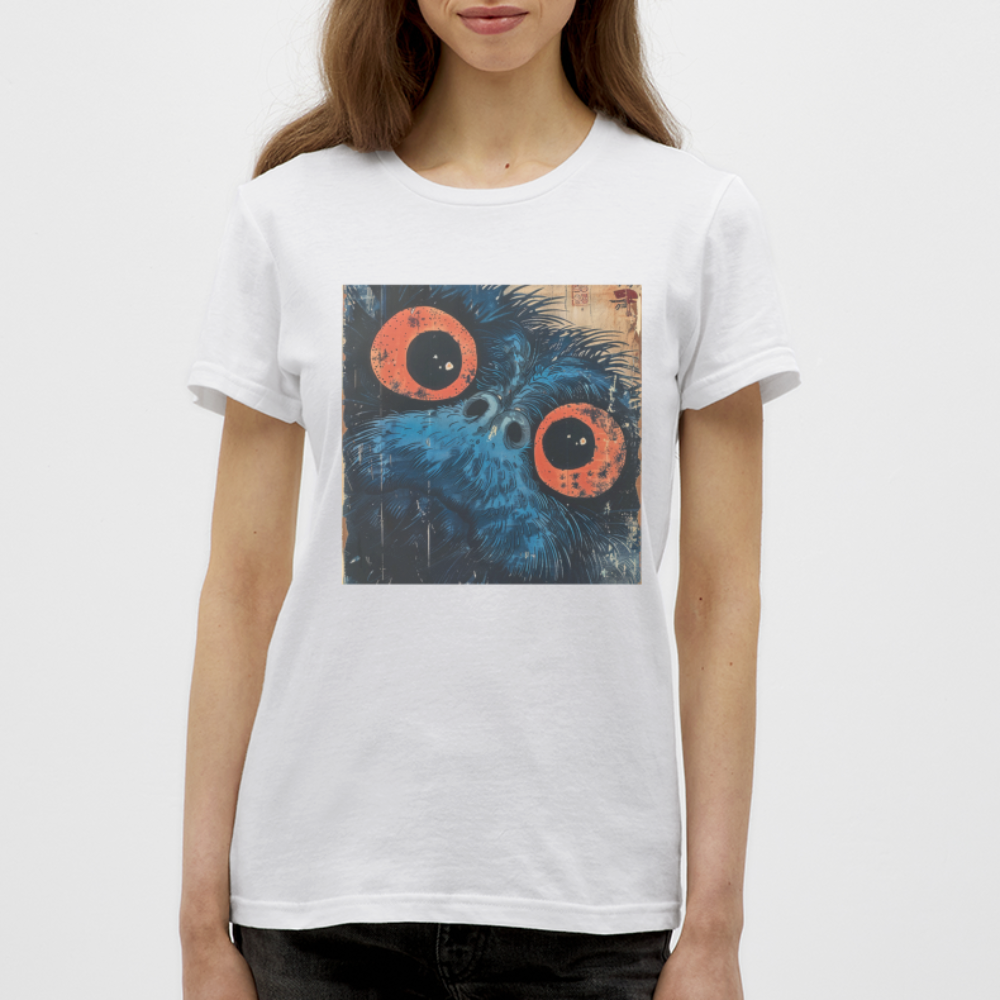 Den blå vännen, T-shirt dam - vit